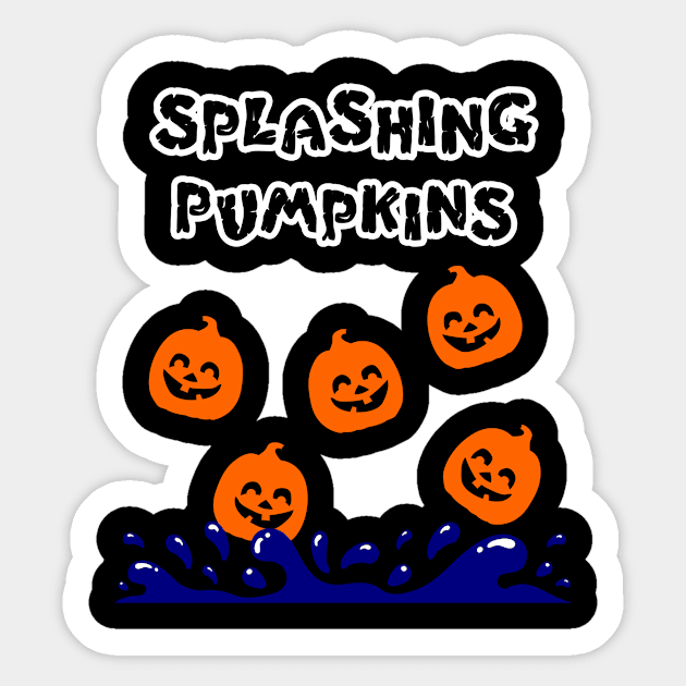 Splashing Pumpkins Sticker by machasting